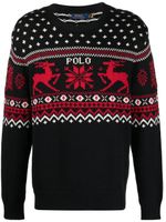 Polo Ralph Lauren pull en maille intarsia - Noir - thumbnail