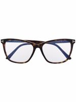 TOM FORD Eyewear lunettes de vue à monture carrée - Marron - thumbnail