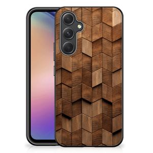 Houten Print Telefoonhoesje voor Samsung Galaxy A54 Wooden Cubes