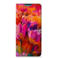 Bookcase Samsung Galaxy A73 Tulips - thumbnail