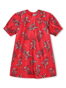 Kenzo Kids robe à imprimé graphique - Rouge