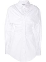 Alexander Wang robe-chemise Hourglass froncée - Blanc