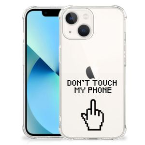 iPhone 13 mini Anti Shock Case Finger Don't Touch My Phone