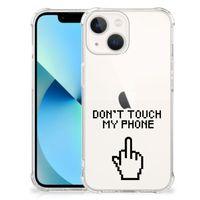 iPhone 13 mini Anti Shock Case Finger Don't Touch My Phone - thumbnail