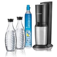 SodaStream Crystal bruiswatertoestel - zwart - incl. 2 karaffen - thumbnail