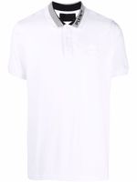 Philipp Plein polo à logo brodé - Blanc - thumbnail