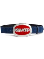 DSQUARED2 ceinture en jean à boucle logo - Bleu - thumbnail