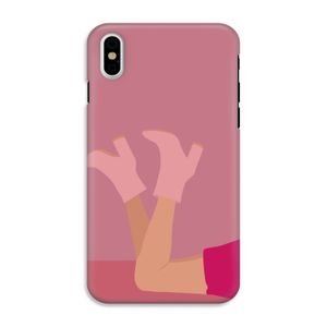 Pink boots: iPhone X Tough Case