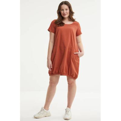 Zizzi jurk JEASY roodbruin