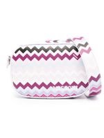 Missoni Kids sac porté épaule en coton à imprimé zig zag - Noir - thumbnail