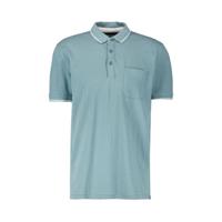 Garcia regular fit polo met contrastbies ocean green
