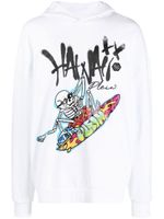 Philipp Plein hoodie à imprimé Hawaii - Blanc