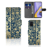 Samsung Galaxy A51 Hoesje Beige Flowers - thumbnail