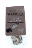 Food2Smile Toffee lollipops suikervrij glutenvrij lactosevrij (5 st)