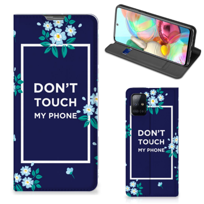 Samsung Galaxy A71 Design Case Flowers Blue DTMP