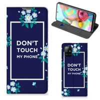 Samsung Galaxy A71 Design Case Flowers Blue DTMP