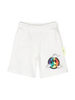 Barrow kids short en coton à logo imprimé - Blanc