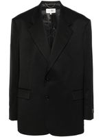 MM6 Maison Margiela blazer à simple boutonnage - Noir