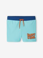 Jongenszwemshort 'Happy & Cool' blauwgroen