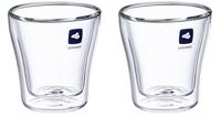 LEONARDO HOME Duo bekers set van 2, thermoglas, koffieglas, dubbelwandig, borosilicaatglas, 40 ml, 54127