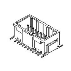 Molex 557633070 Male behuizing (board) Totaal aantal polen: 30 Rastermaat: 2.00 mm Inhoud: 1 stuk(s) Tape on Full reel