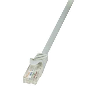 LogiLink CP2022U RJ45 Netwerkkabel, patchkabel CAT 6 U/UTP 0.50 m Grijs Snagless 1 stuk(s)