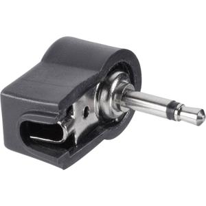 TRU COMPONENTS 1578953 Jackplug 3.5 mm Stekker, haaks Aantal polen: 2 Mono Zwart 1 stuk(s)