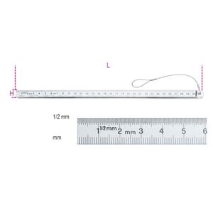 Beta 1682HS 200 Flexibele linialen vervaardigd uit roestvast staal H-SAFE - 016824020 016824020