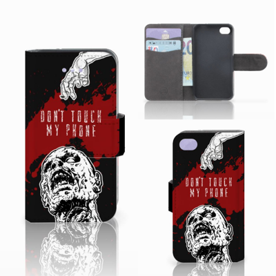 Apple iPhone 4 | 4S Portemonnee Hoesje Zombie Blood Apple iPhone 4 | 4S Portemonnee Hoesje Zombie Blood
