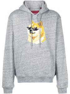 Mostly Heard Rarely Seen 8-Bit hoodie à imprimé Dogcoin - Gris