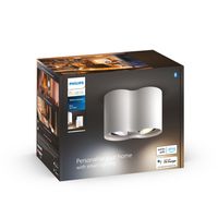 Philips Plafondspot Hue Pillar - White Ambiance 2-lichts wit met schakelaar 929003046601 - thumbnail