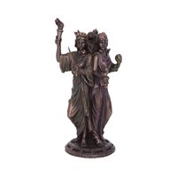 Nemesis Now Beeld Godin Hekate ('Tripple Goddess') Bronskleurig - 21 cm - thumbnail