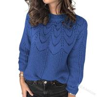 Wool/Knitting Plain Casual Sweater