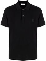 Alexander McQueen polo à patch tête de mort - Noir - thumbnail