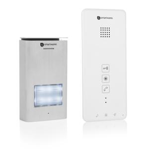 Smartwares DIC-21112 Complete set voor Deurintercom 2-draads Eengezinswoning Zilver, Wit