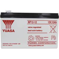 Yuasa NP12-12 NP1212 Loodaccu 12 V 12 Ah Loodvlies (AGM) (b x h x d) 151 x 98 x 98 mm Kabelschoen 6.35 mm Onderhoudsvrij, VDS-certificering