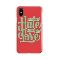 Turn hate into love: iPhone Xs Volledig Geprint Hoesje - thumbnail