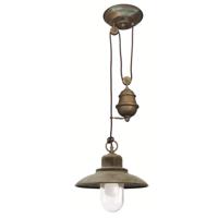 Franssen Landelijke hanglamp Veranda 1 30cm koperbruin 231354 - thumbnail