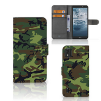 Nokia C2 2nd Edition Telefoon Hoesje Army Dark - thumbnail