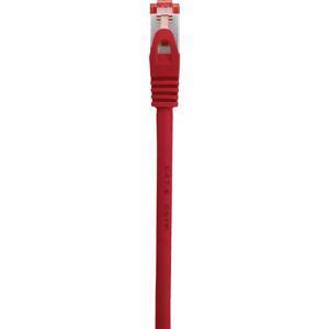 Renkforce RF-5372562 RJ45 Netwerkkabel, patchkabel CAT 6 S/FTP 0.25 m Rood Snagless, Vergulde steekcontacten, Vlambestendig 1 stuk(s)