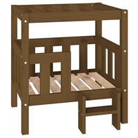 Hondenmand 65,5x43x70 cm massief grenenhout honingbruin