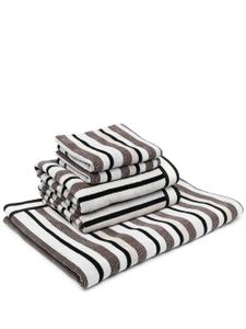 Missoni Home serviette en coton à rayures - Noir