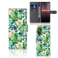 Sony Xperia 10 II Hoesje Orchidee Groen