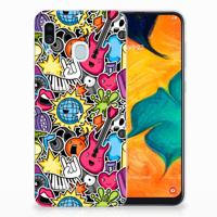 Samsung Galaxy A30 Silicone Back Cover Punk Rock