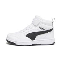 PUMA Puma Rebound V6 Mid Ac+ Ps uniseks-kind Sneaker Mid top, PUMA WHITE-PUMA BLACK, 28 EU