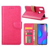 Huawei P Smart Plus Hoesje Roze met Pasjeshouder - thumbnail