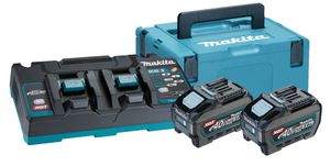 Makita 191U13-9 | Startset | XGT DC40RB Duolader + 2 x Accu BL4050F | 40V max | 5.0Ah in MBox - 191U13-9