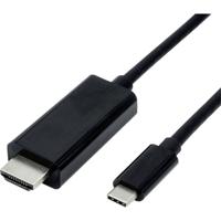 Value 11.99.5840 USB-C-displaykabel USB-C / HDMI Adapterkabel USB-C stekker, HDMI-A-stekker 1.00 m Zwart - thumbnail