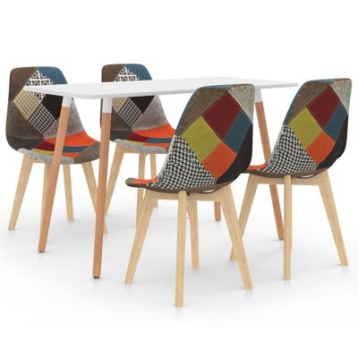 vidaXL 5-delige Eethoek meerkleurig vidaXL 5-delige Eethoek meerkleurig