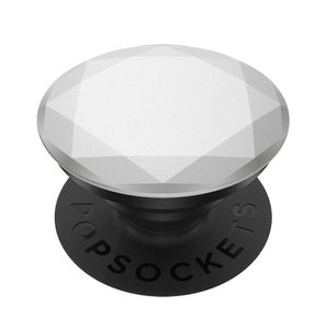 POPSOCKETS Metallic Diamond Silver Smartphone-standaard Zilver, Metallic